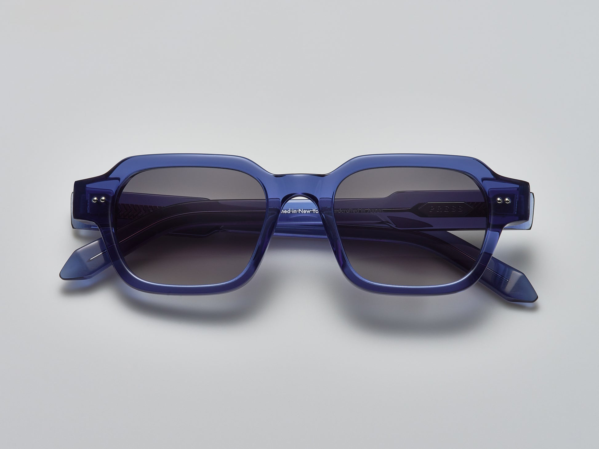 The Face Blue Crystal / Silver - TI002 #color_blue-crystal-silver-ti002