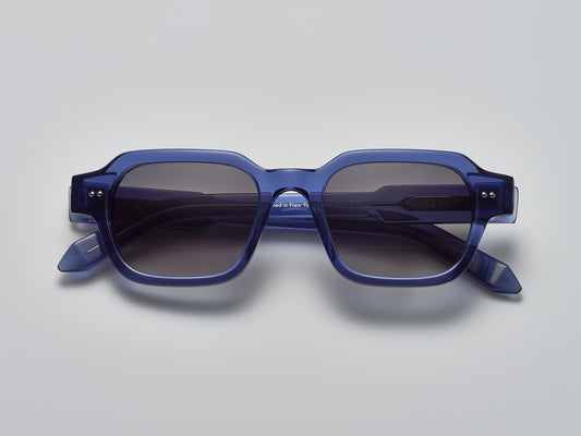 The Face Blue Crystal / Silver - TI002 #color_blue-crystal-silver-ti002