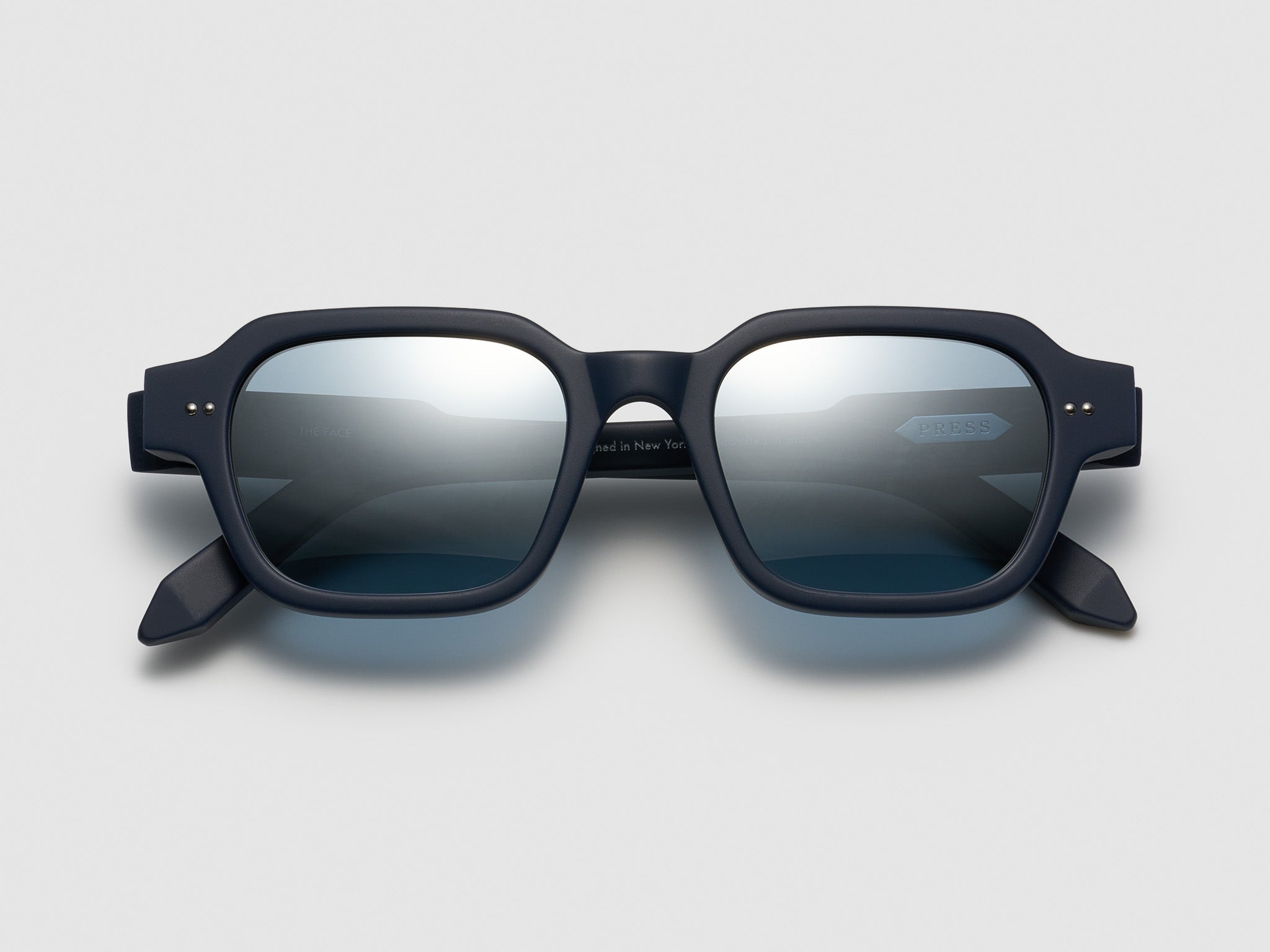 The Face Matte Navy / Silver - TI014 #color_matte-navy-silver-ti014