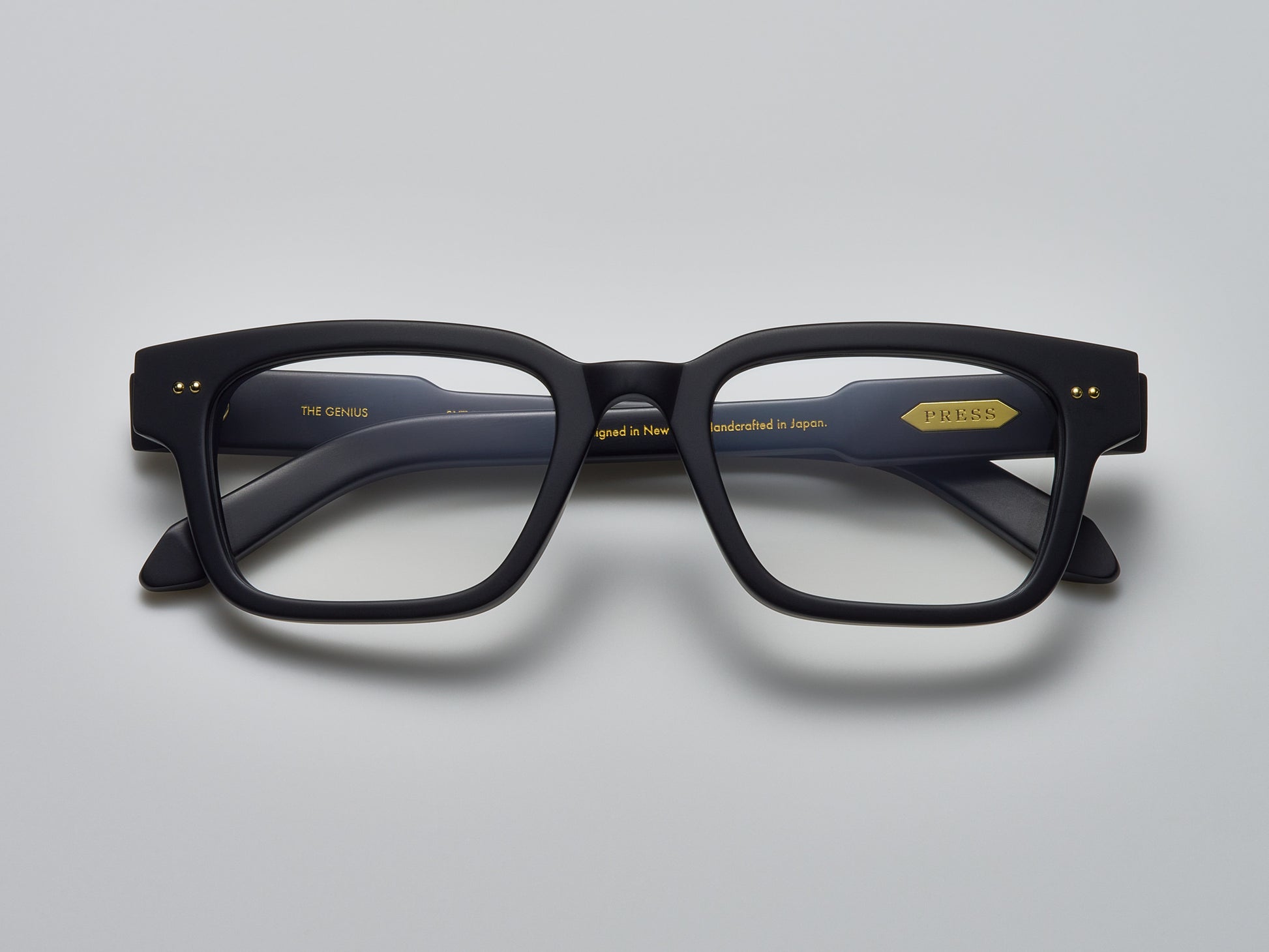 The Genius Optical Matte Black / Gold - TI001 #color_matte-black-gold-ti001