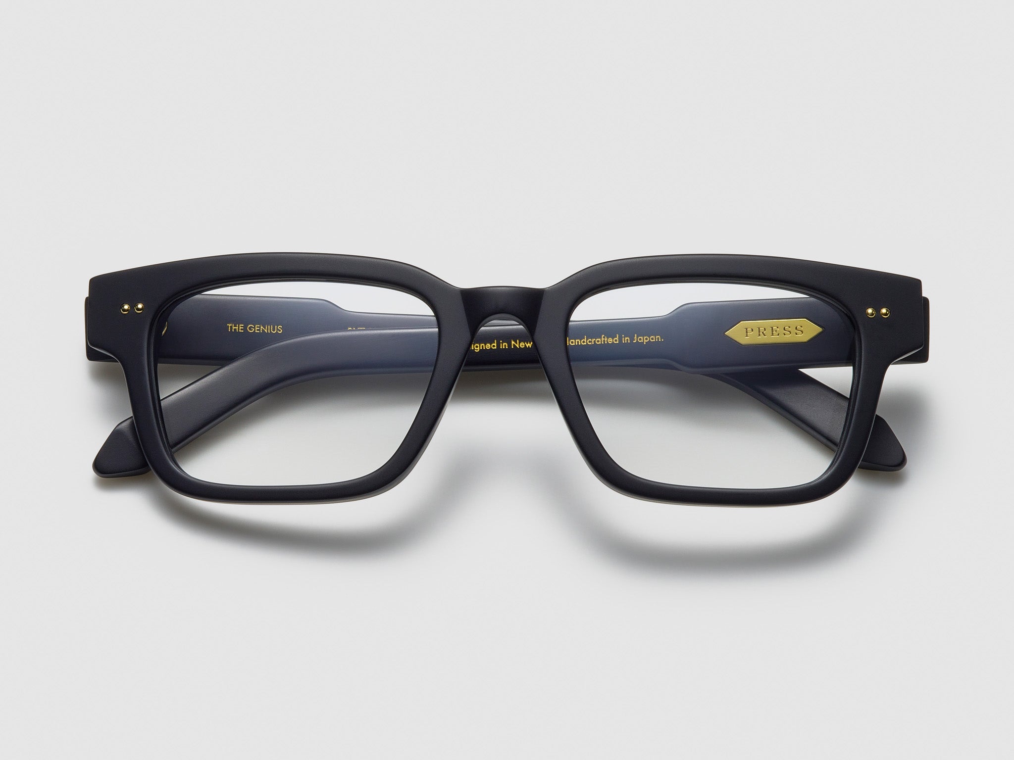 The Genius Optical Matte Black / Gold - TI001 #color_matte-black-gold-ti001