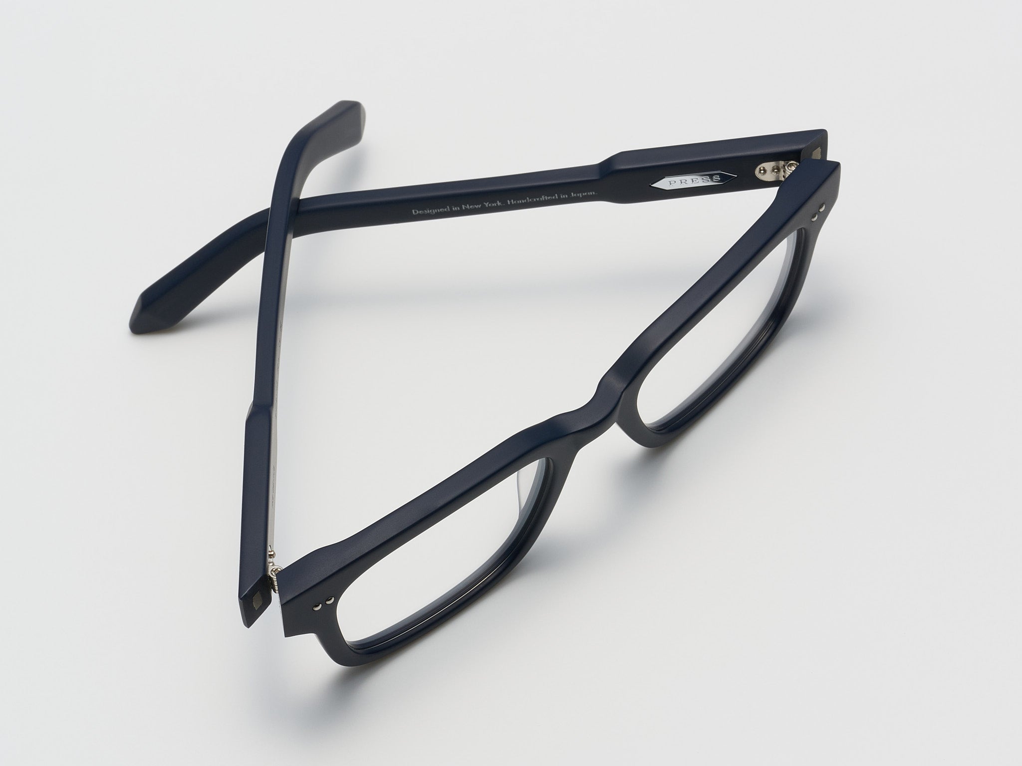 The Genius Optical Matte Navy / Silver - TI014 #color_matte-navy-silver-ti014