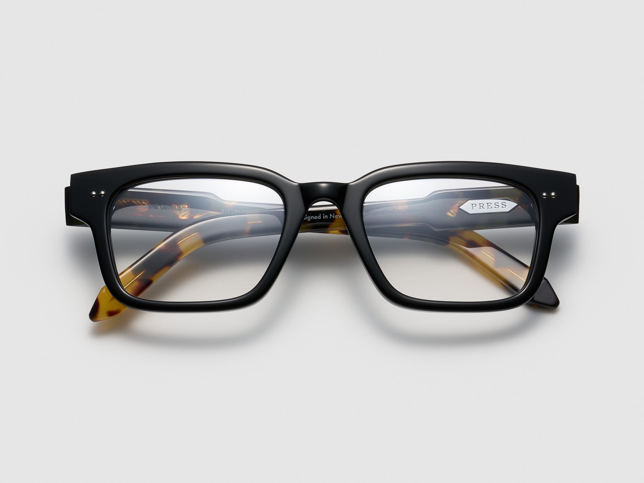 The Genius Optical Black Tortoise / Silver - TI015 #color_black-tortoise-silver-ti015