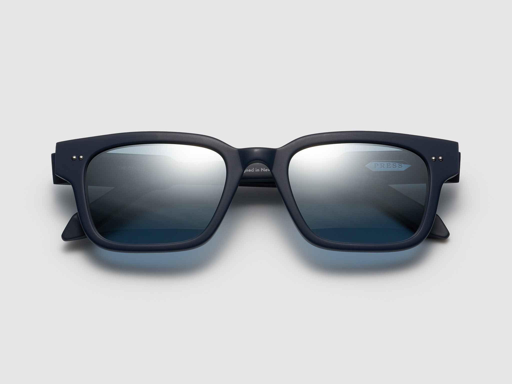 The Genius Matte Navy / Silver - TI014 #color_matte-navy-silver-ti014