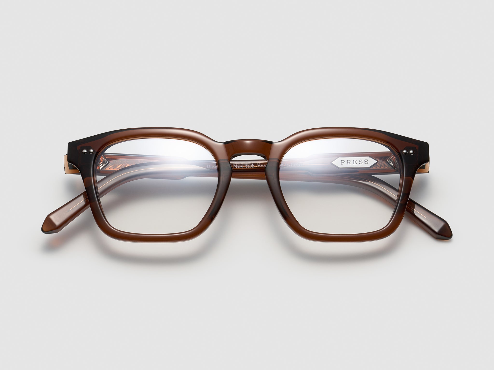 The Panther Optical Cognac / Silver - TI005 #color_cognac-silver-ti005