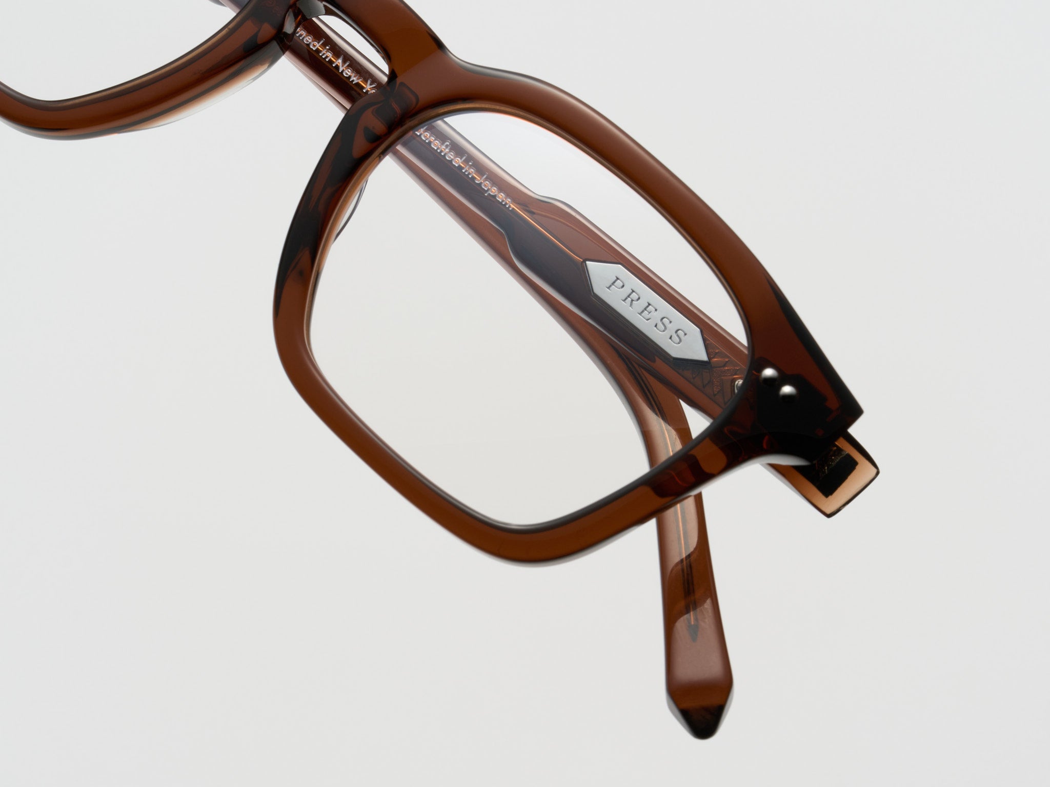 The Panther Optical Cognac / Silver - TI005 #color_cognac-silver-ti005