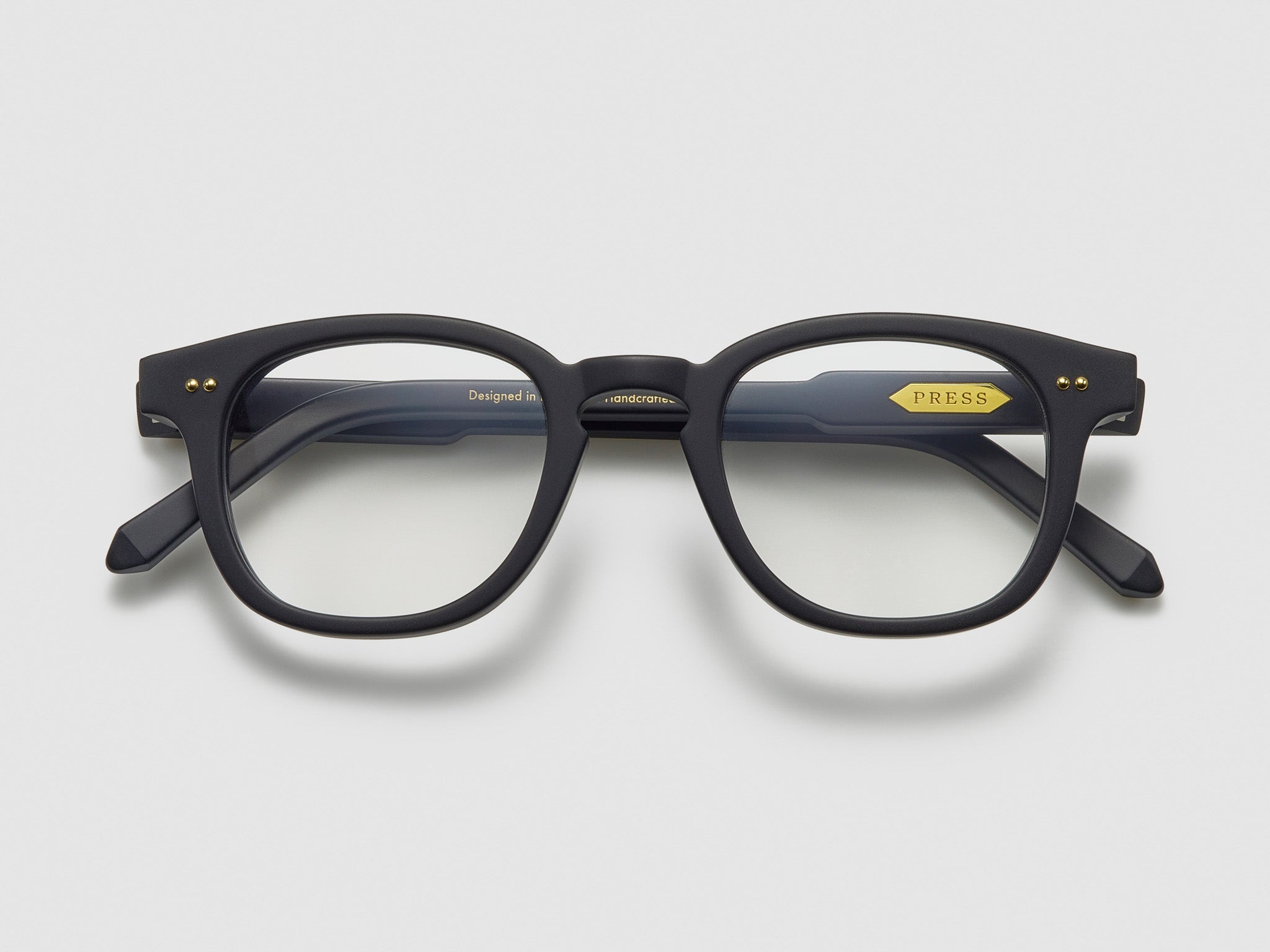 The Rebel Optical Matte Black / Gold - TI001 #color_matte-black-gold-ti001