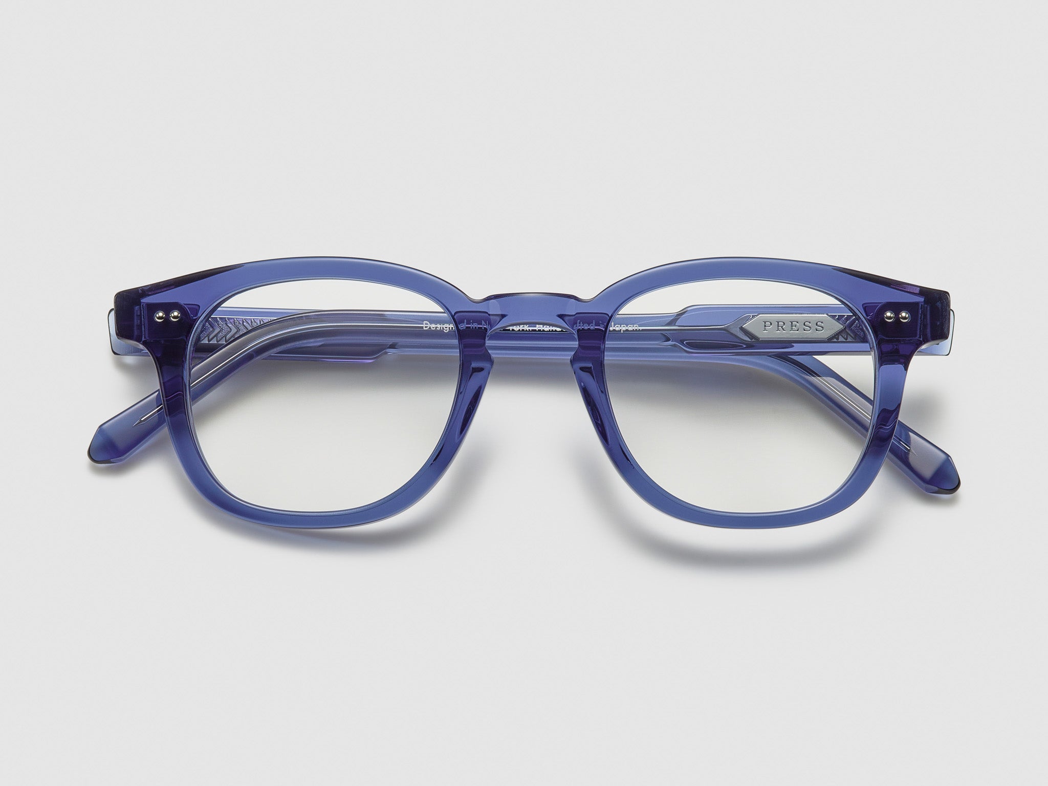 The Rebel Optical Blue Crystal / Silver - TI002 #color_blue-crystal-silver-ti002