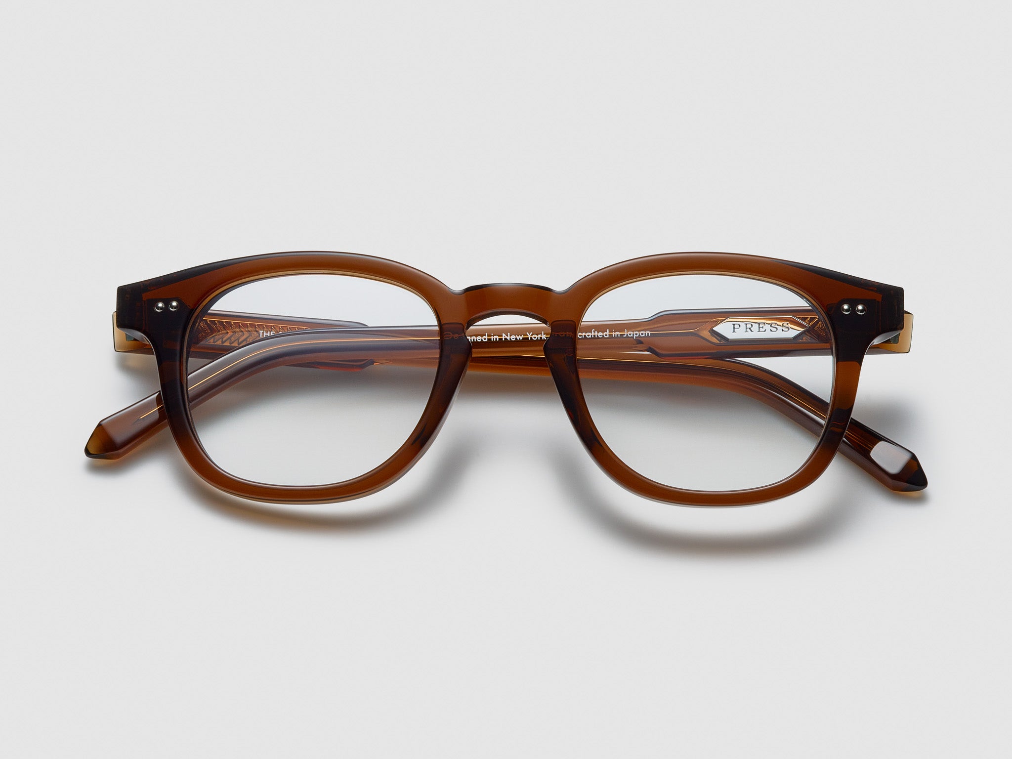 The Rebel Optical Cognac / Silver - TI005 #color_cognac-silver-ti005