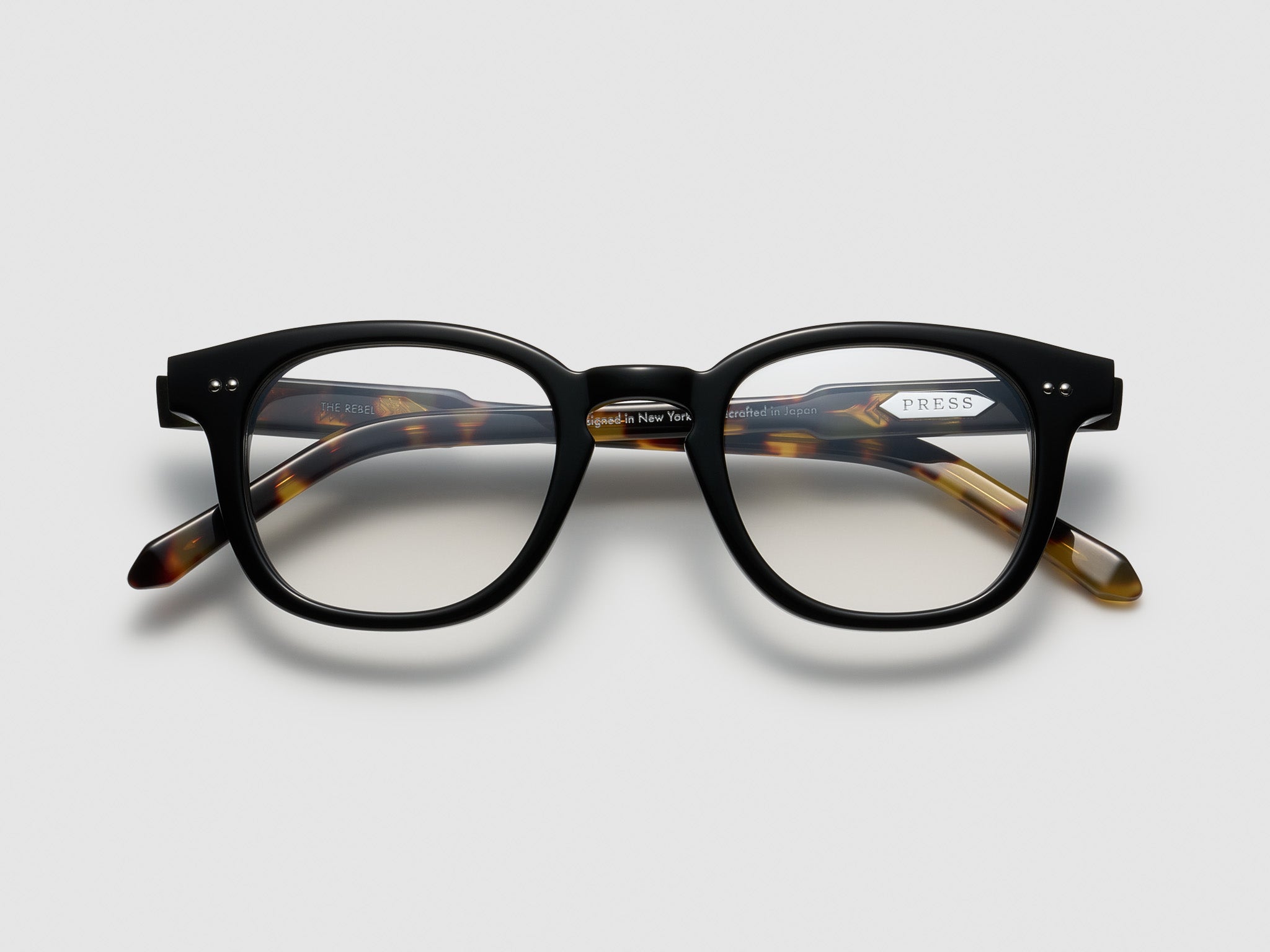 The Rebel Optical Black Tortoise / Silver - TI015 #color_black-tortoise-silver-ti015