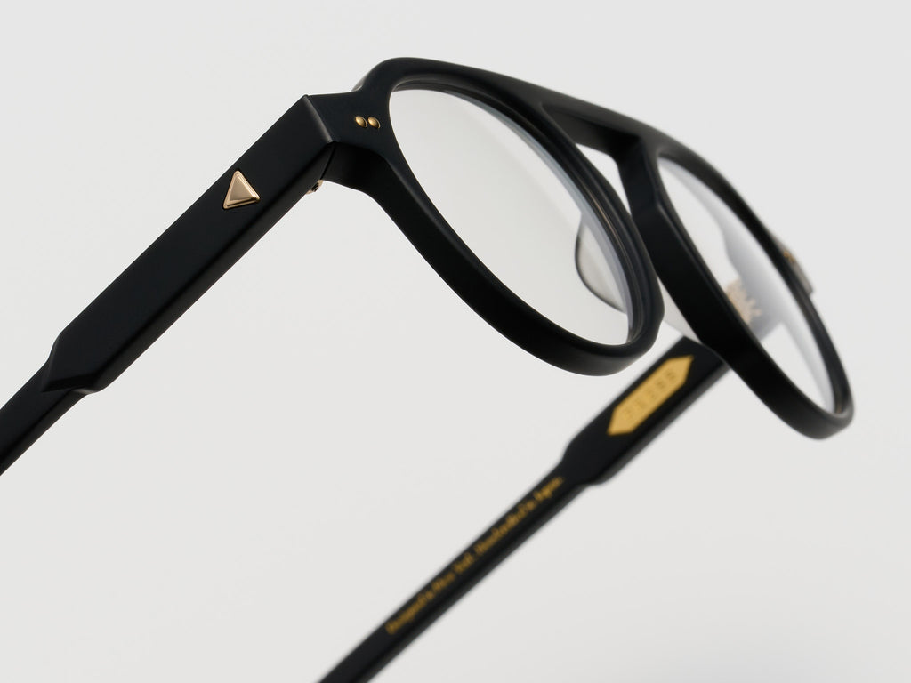 The Salesman Optical Matte Black / Gold - TI001 #color_matte-black-gold-ti001