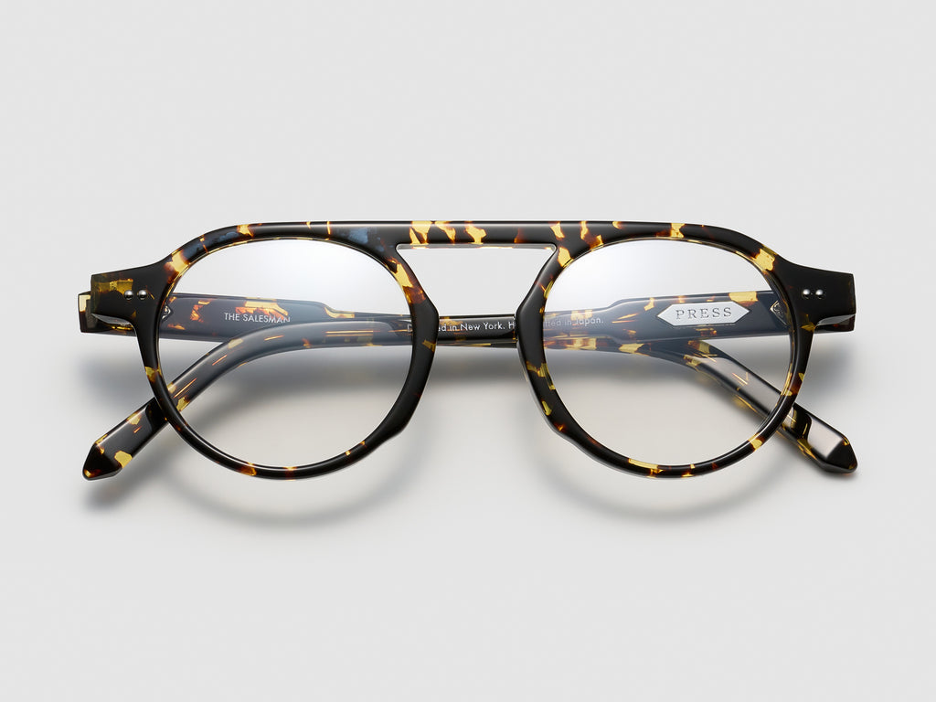 The Salesman Optical Tokyo Tortoise / Silver - TI003 #color_tokyo-tortoise-silver-ti003