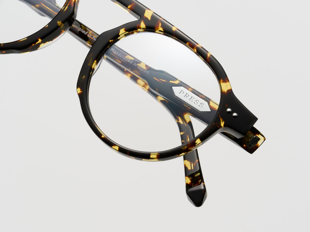 The Salesman Optical Tokyo Tortoise / Silver - TI003 #color_tokyo-tortoise-silver-ti003