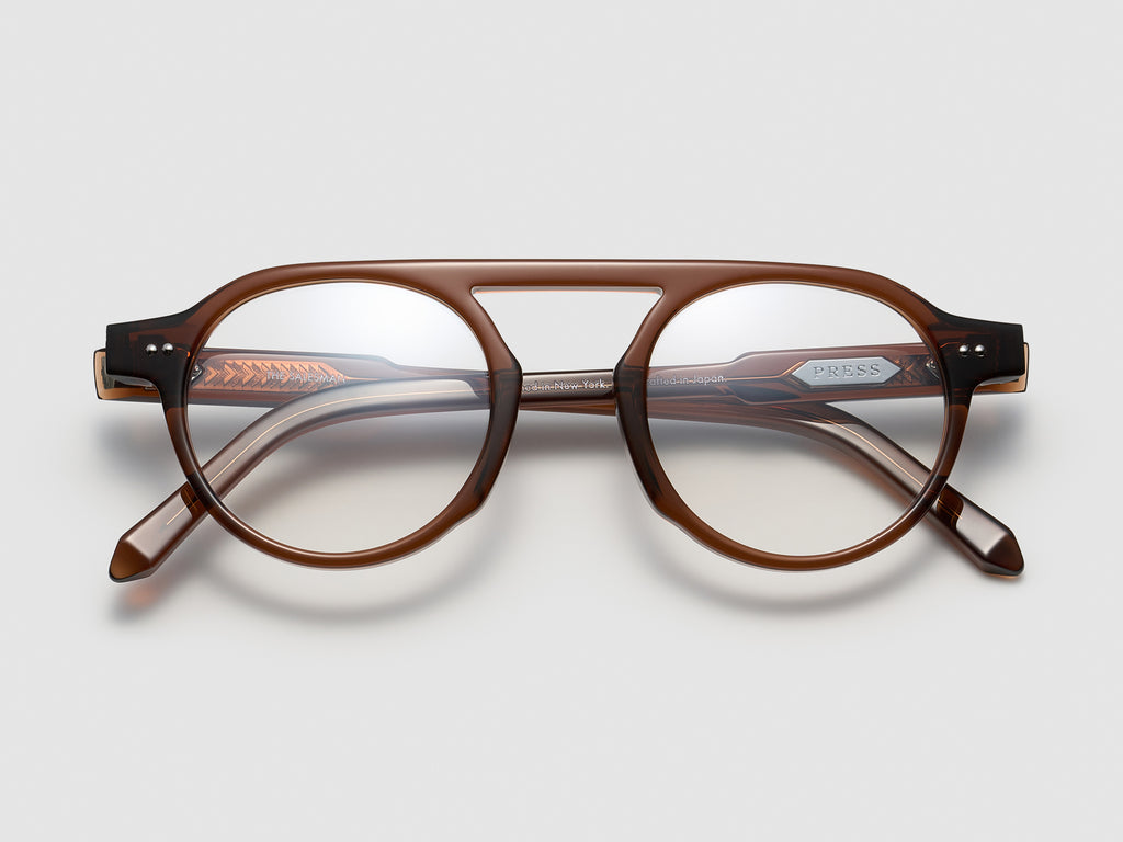 The Salesman Optical Cognac / Silver - TI005 #color_cognac-silver-ti005