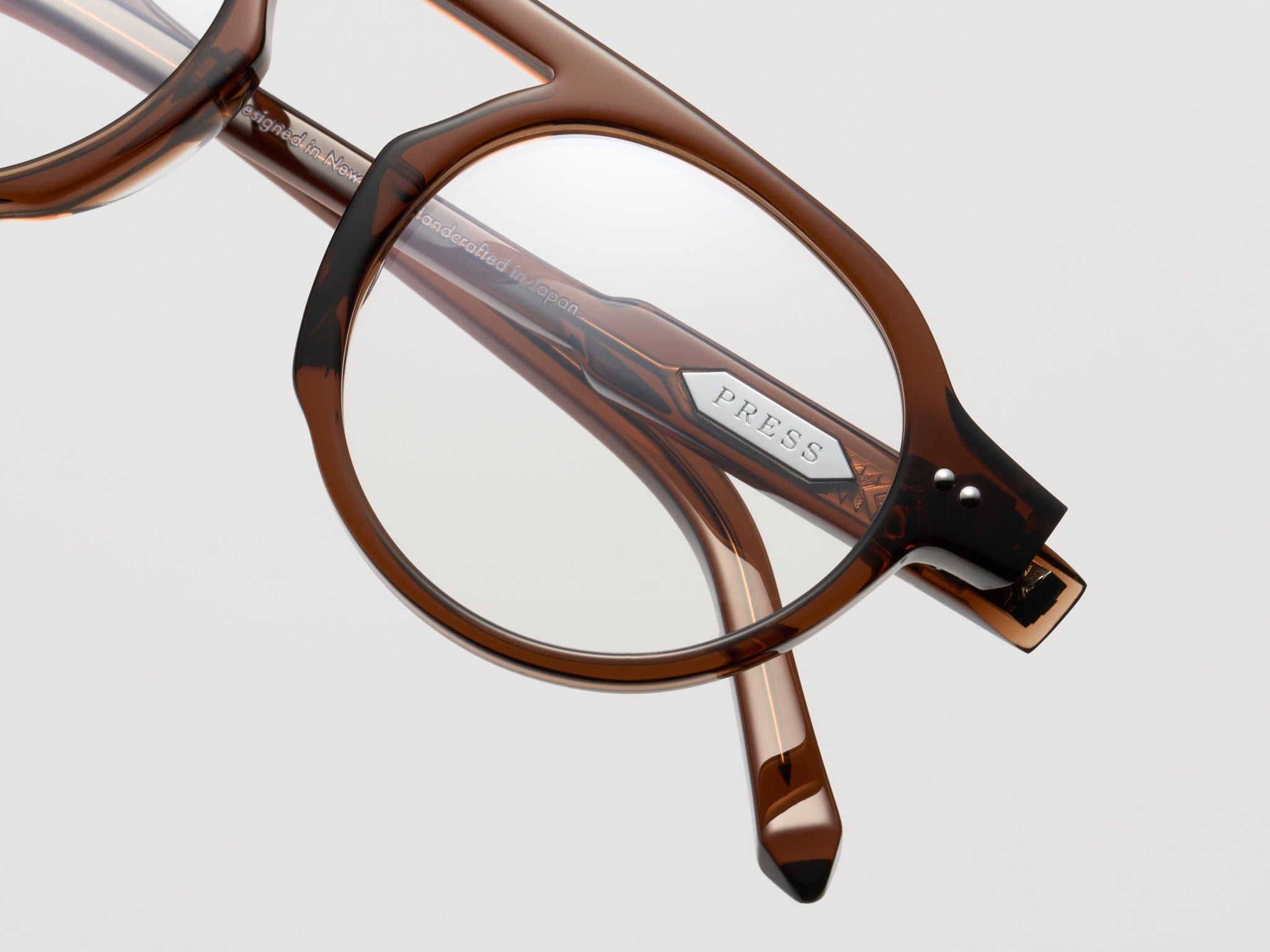 The Salesman Optical Cognac / Silver - TI005 #color_cognac-silver-ti005