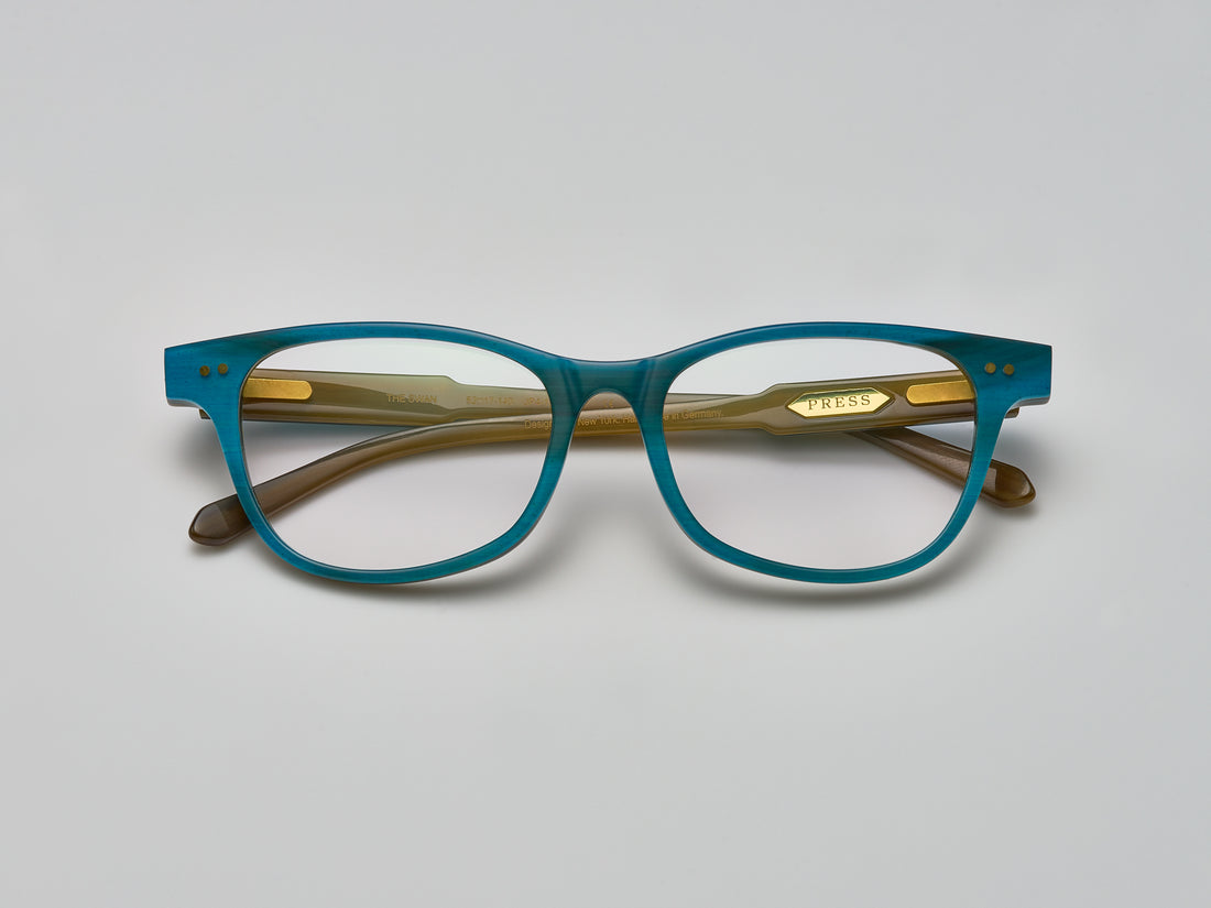 The Swan Horn Optical Teal 