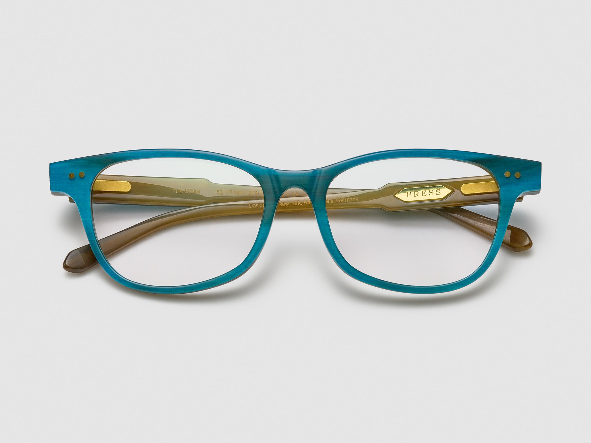The Swan Horn Optical Teal - JP004 #color_teal-jp004