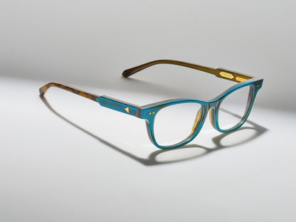 The Swan Horn Optical Teal - JP004 #color_teal-jp004