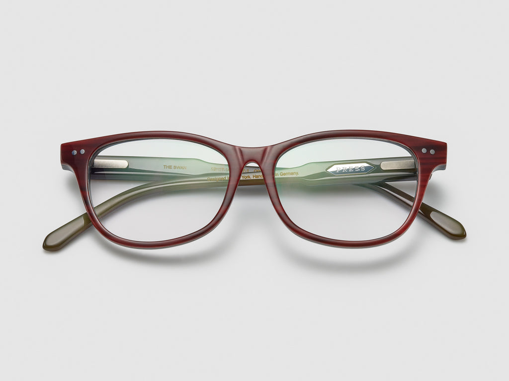 The Swan Horn Optical Burgundy - JP007 #color_burgundy-jp007