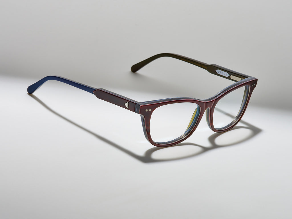 The Swan Horn Optical Burgundy - JP007 #color_burgundy-jp007