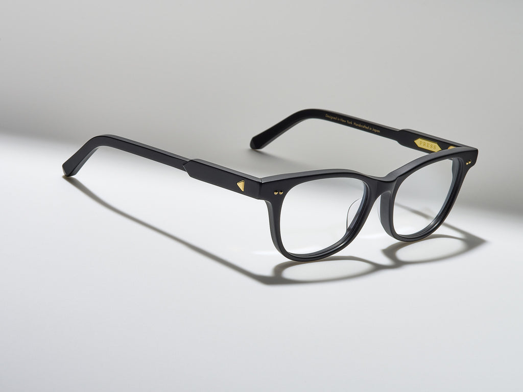 The Swan Optical Matte Black / Gold - TI001 #color_matte-black-gold-ti001