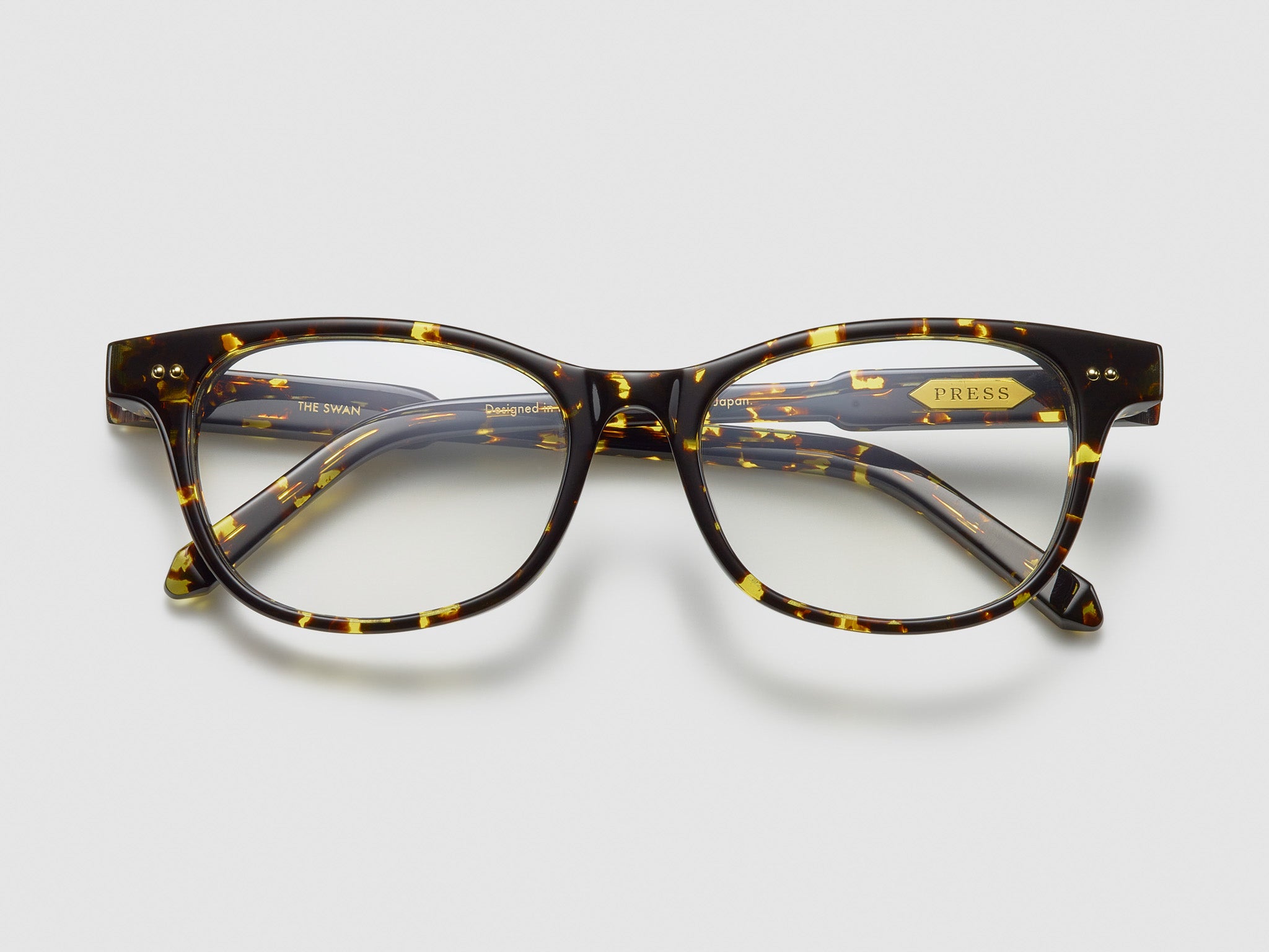 The Swan Optical Tokyo Tortoise / Gold - TI004 #color_tokyo-tortoise-gold-ti004
