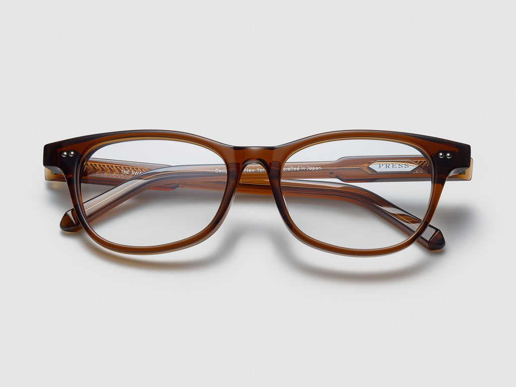 The Swan Optical Cognac / Silver - TI005 #color_cognac-silver-ti005