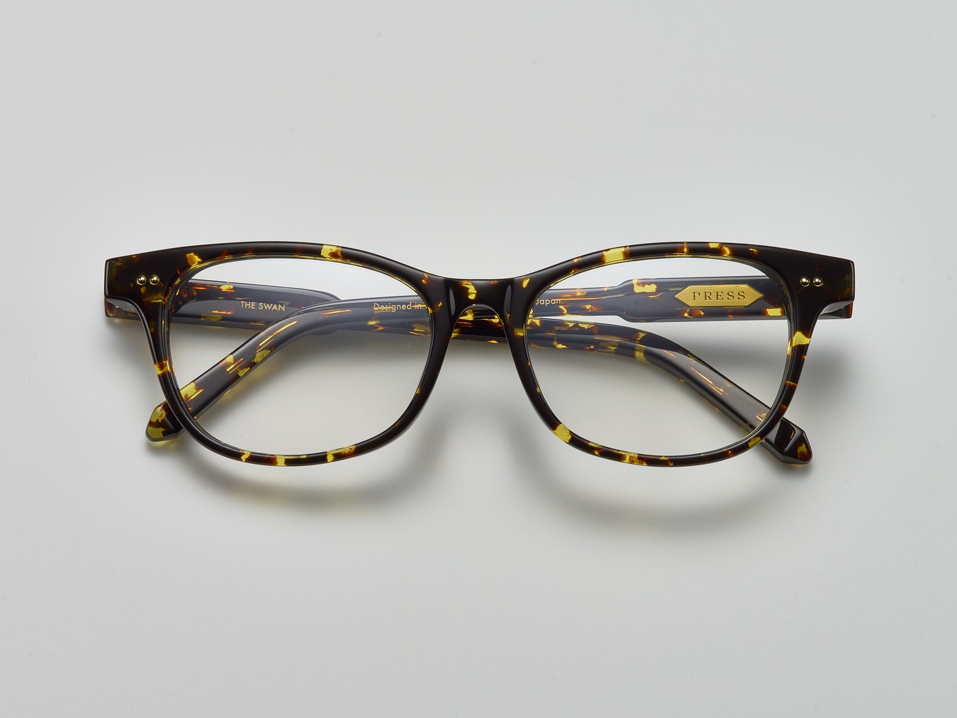 The Swan Optical Tokyo Tortoise / Gold - TI004 #color_tokyo-tortoise-gold-ti004