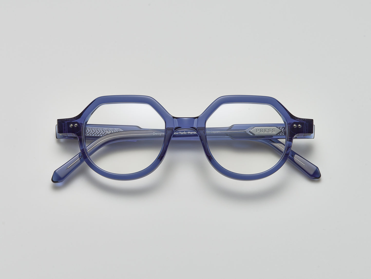 The Taxman Optical Blue Crystal / Silver - TI002 #color_blue-crystal-silver-ti002