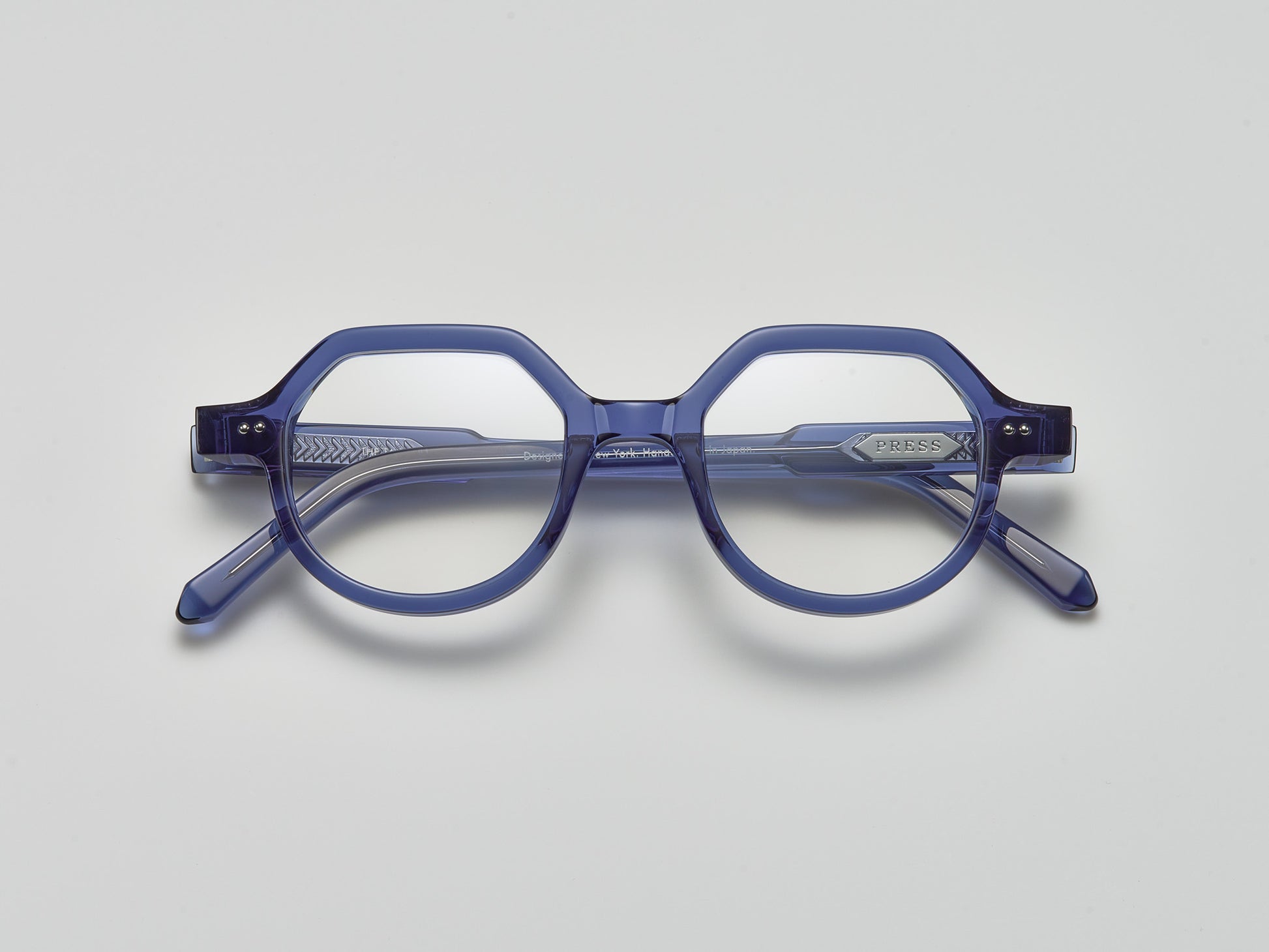 The Taxman Optical Blue Crystal / Silver - TI002 #color_blue-crystal-silver-ti002