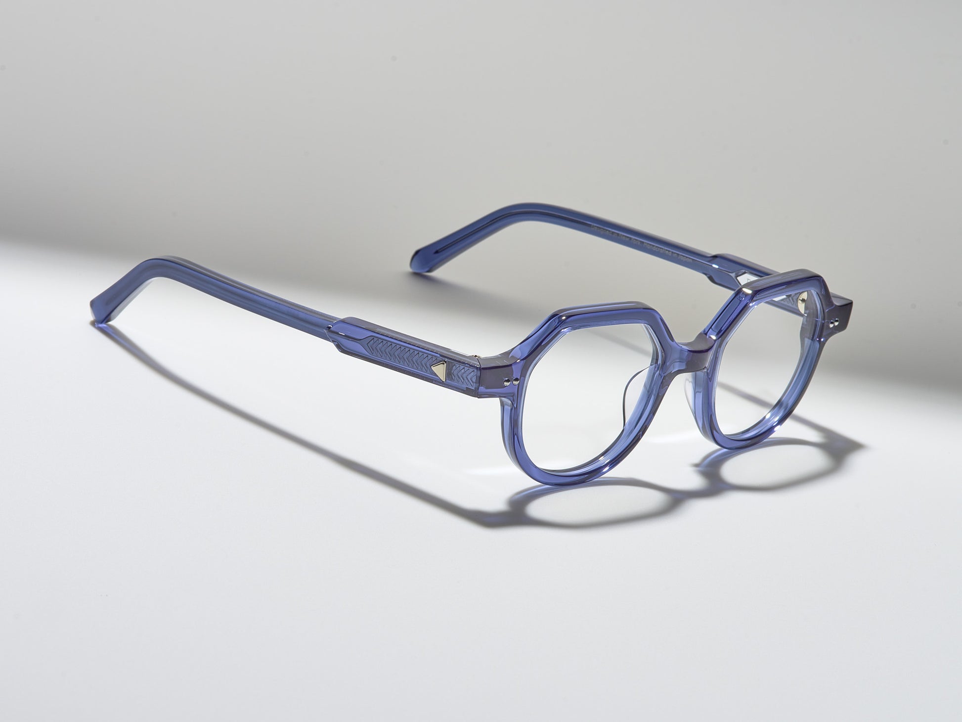 The Taxman Optical Blue Crystal / Silver - TI002 #color_blue-crystal-silver-ti002