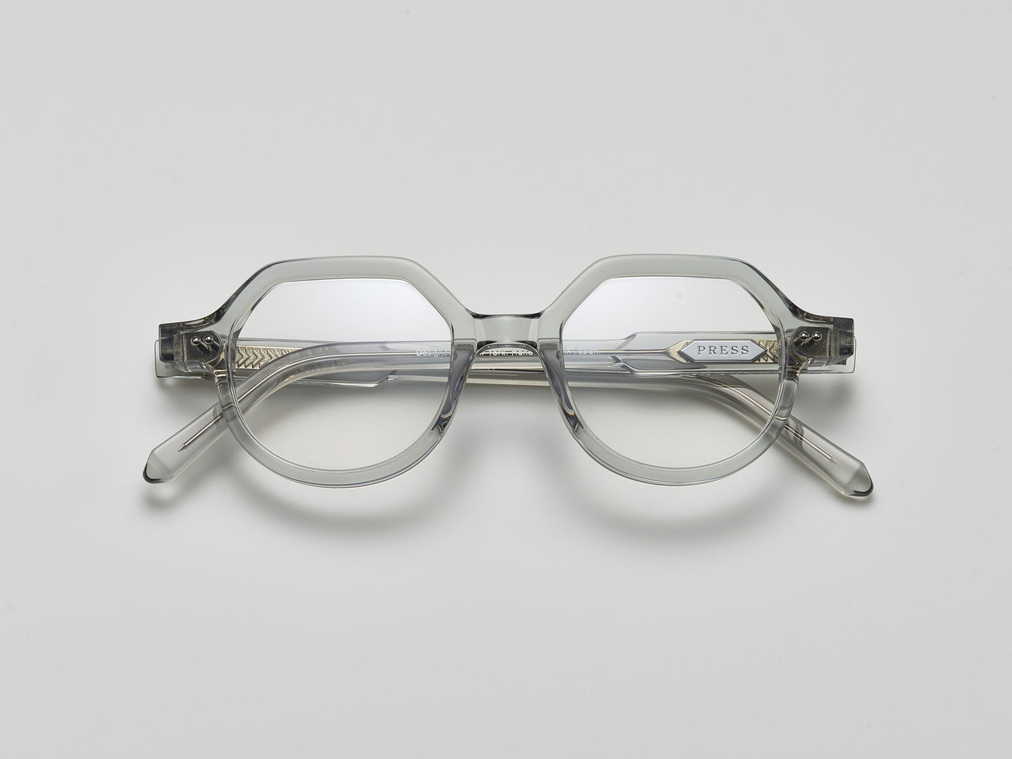 The Taxman Optical Smoke Crystal / Silver - TI009 #color_smoke-crystal-silver-ti009
