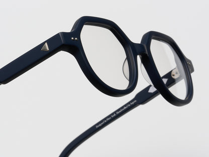 The Taxman Optical Matte Navy / Silver - TI014 #color_matte-navy-silver-ti014