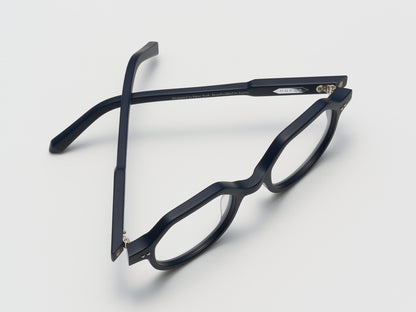 The Taxman Optical Matte Navy / Silver - TI014 #color_matte-navy-silver-ti014