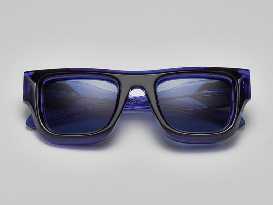 Untitled Black / Navy Crystal / Silver - LE001 #color_blackbird-le001