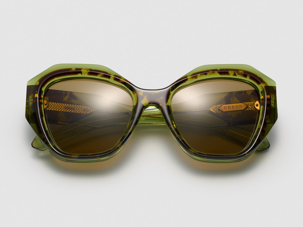 Vogue Green Tortoise - LE011 #color_green-tortoise-le011
