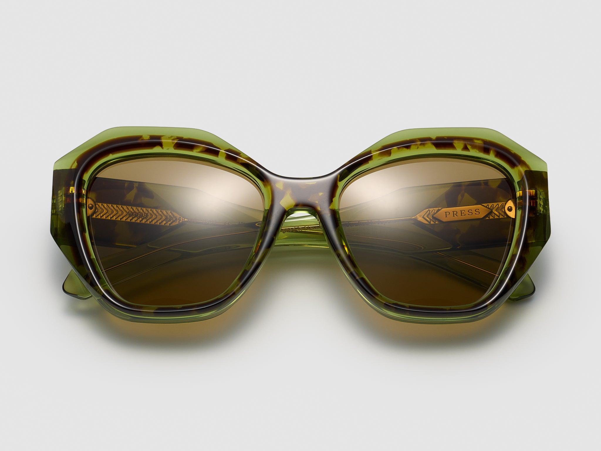 Vogue Green Tortoise - LE011 #color_green-tortoise-le011