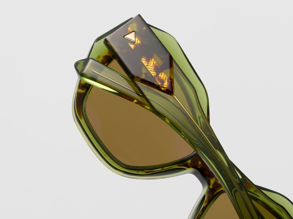 Vogue Green Tortoise - LE011 #color_green-tortoise-le011