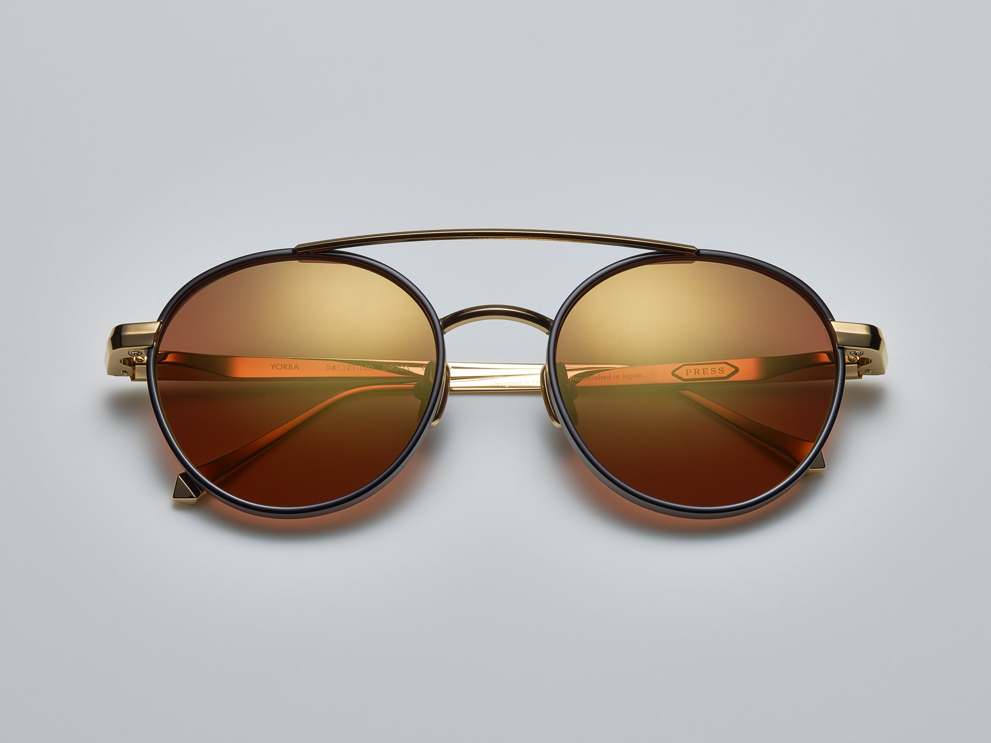 Yorba Shiny Black / Shiny Gold / Matte Ruthenium - DR003 #color_shiny-black-shiny-gold-matte-ruthenium-dr003