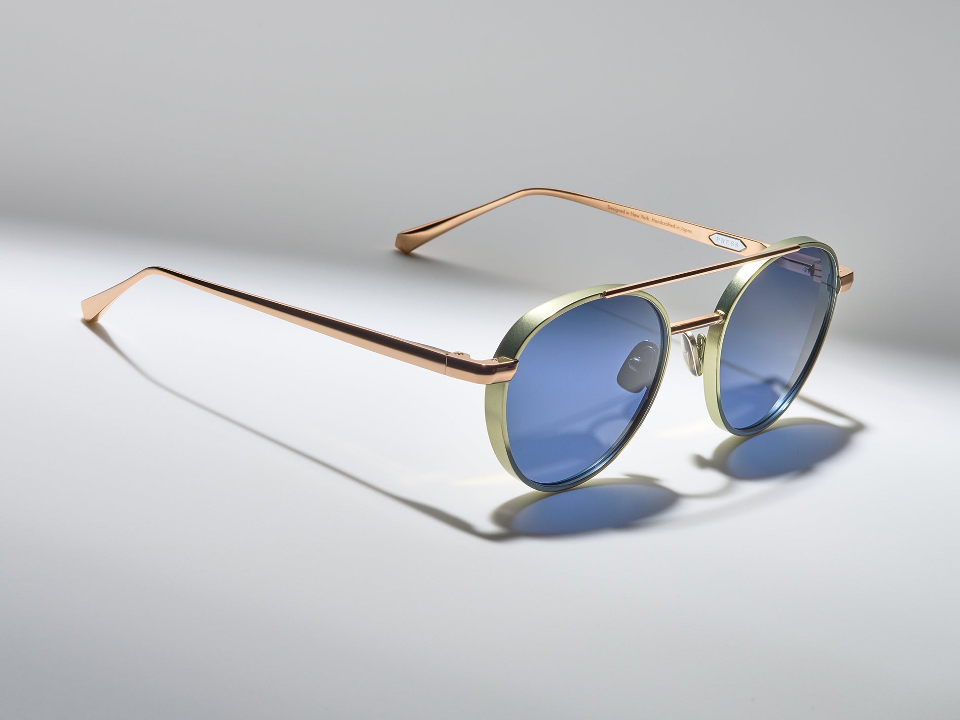 Yorba Shiny Cascade Green / Shiny Rose Gold / Matte Cascade Green - DR005 #color_shiny-cascade-green-shiny-rose-gold-matte-cascade-green-dr005