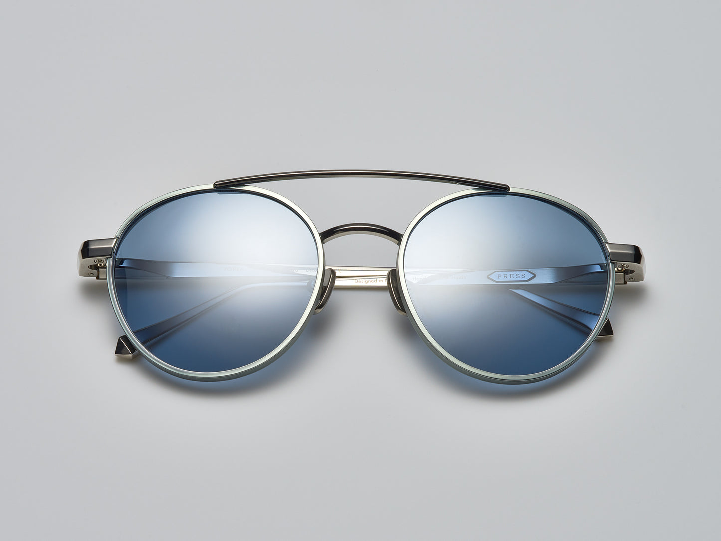 Yorba Shiny Nassau Blue / Shiny Palladium / Matte Nassau Blue - DR006 #color_shiny-nassau-blue-shiny-palladium-matte-nassau-blue-dr006