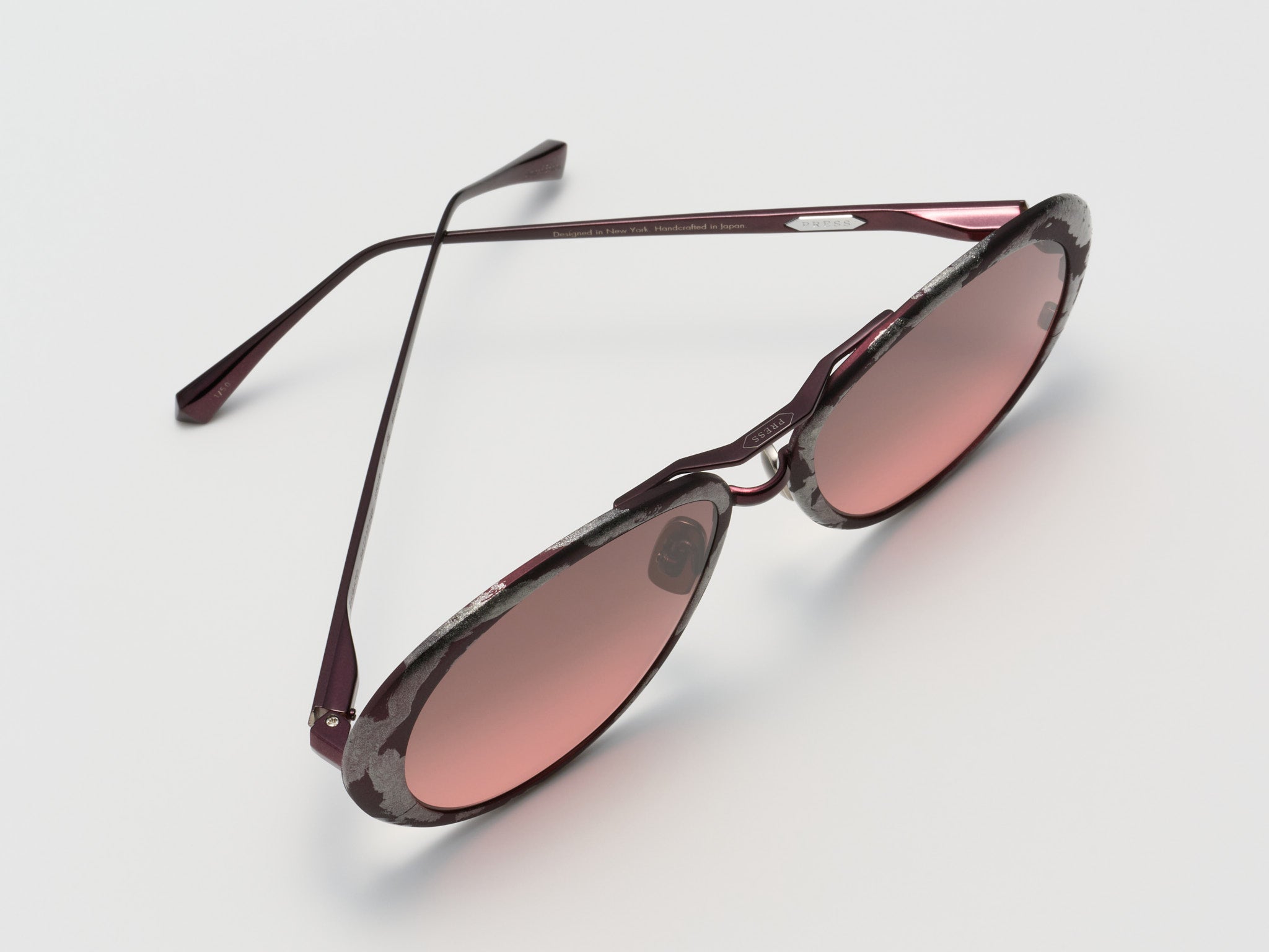Zagato Gold Leaf Burgundy Platinum Leaf - ST019 #color_burgundy-platinum-leaf-st019
