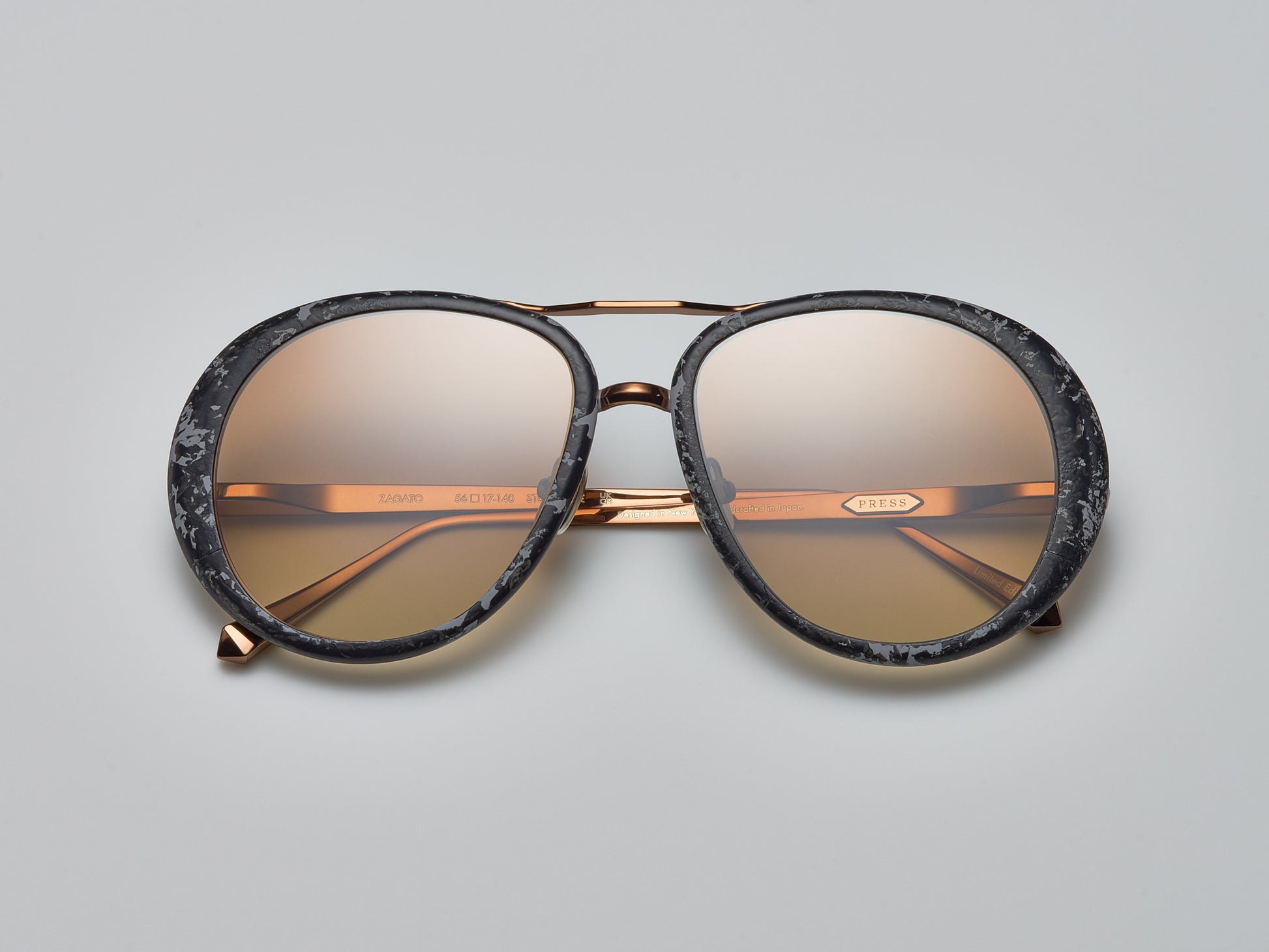 Zagato Marble Black Marble / Rose Gold - ST007 #color_black-marble-rose-gold-st007