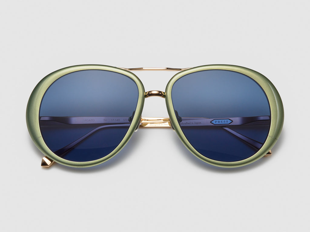 Zagato Cascade Green / Rose Gold - ST005 #color_cascade-green-rose-gold-st005
