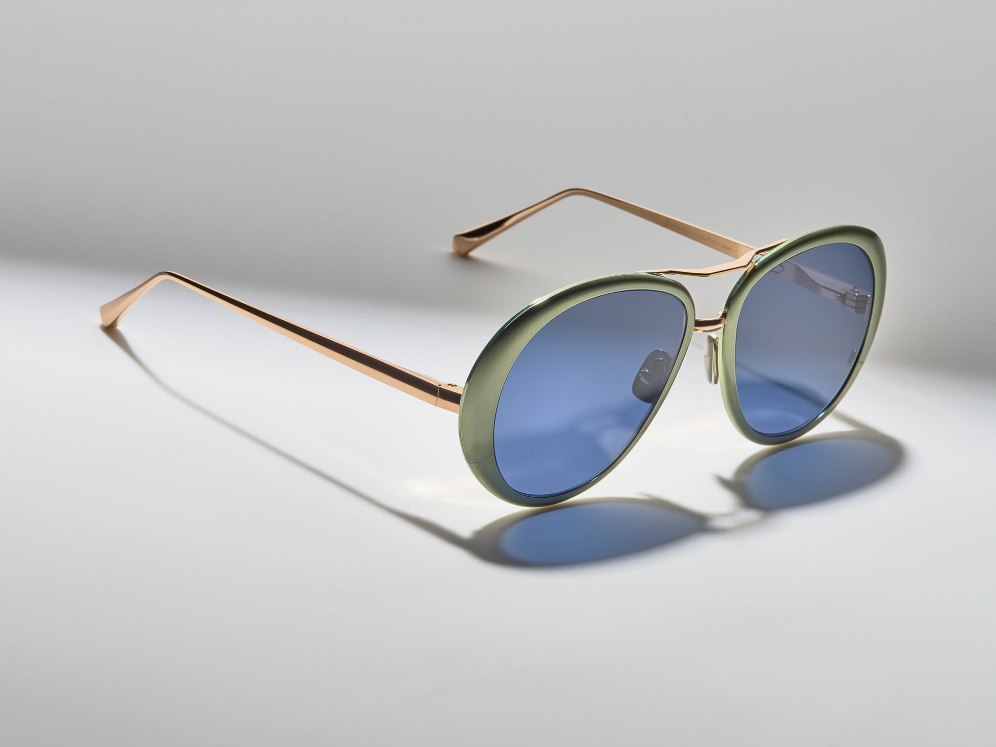 Zagato Matte Cascade Green / Shiny Rose Gold - ST005 #color_matte-cascade-green-shiny-rose-gold-st005