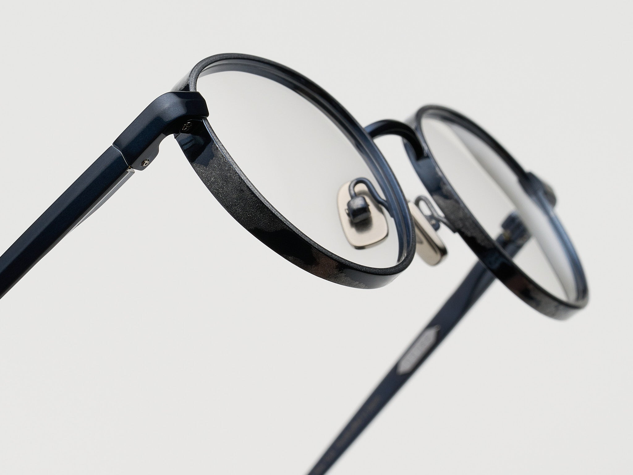 Rigby Gold Leaf Optical Navy Platinum Leaf - DR023 #color_navy-platinum-leaf-dr023