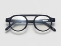 The Salesman Optical Matte Navy / Silver - TI014 #color_matte-navy-silver-ti014