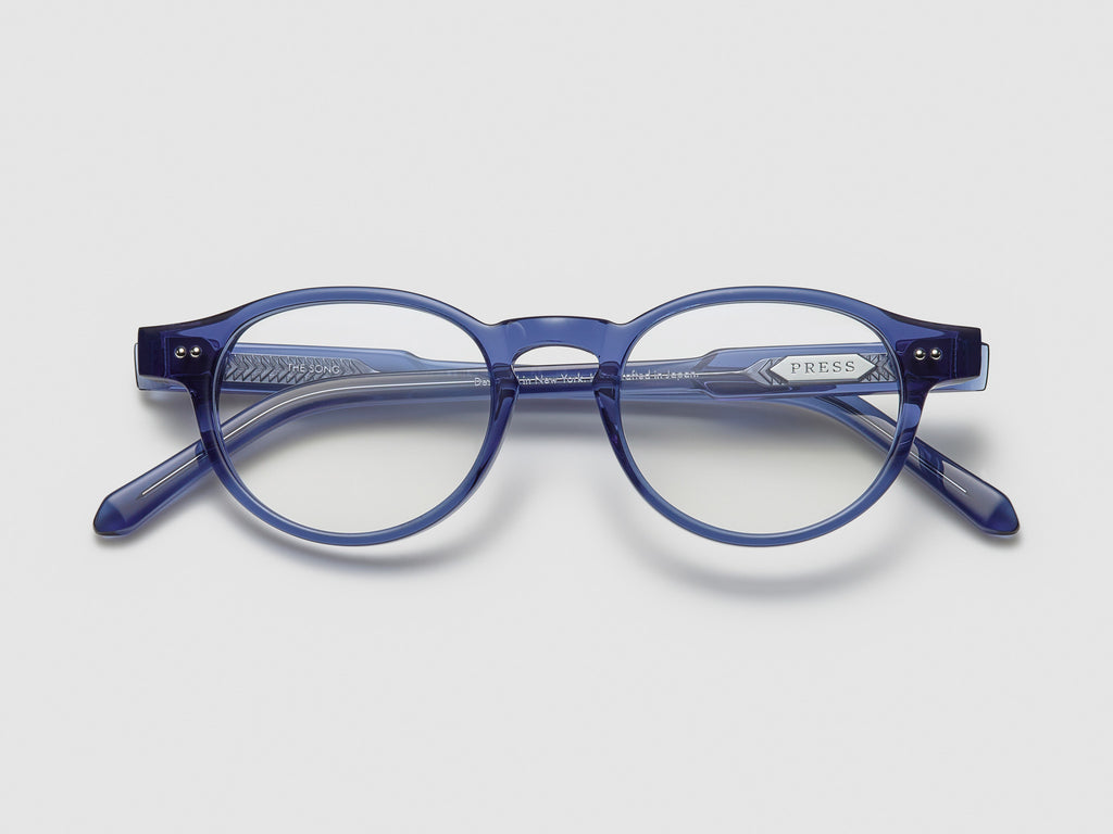 The Song Optical Blue Crystal / Silver - TI002 #color_blue-crystal-silver-ti002
