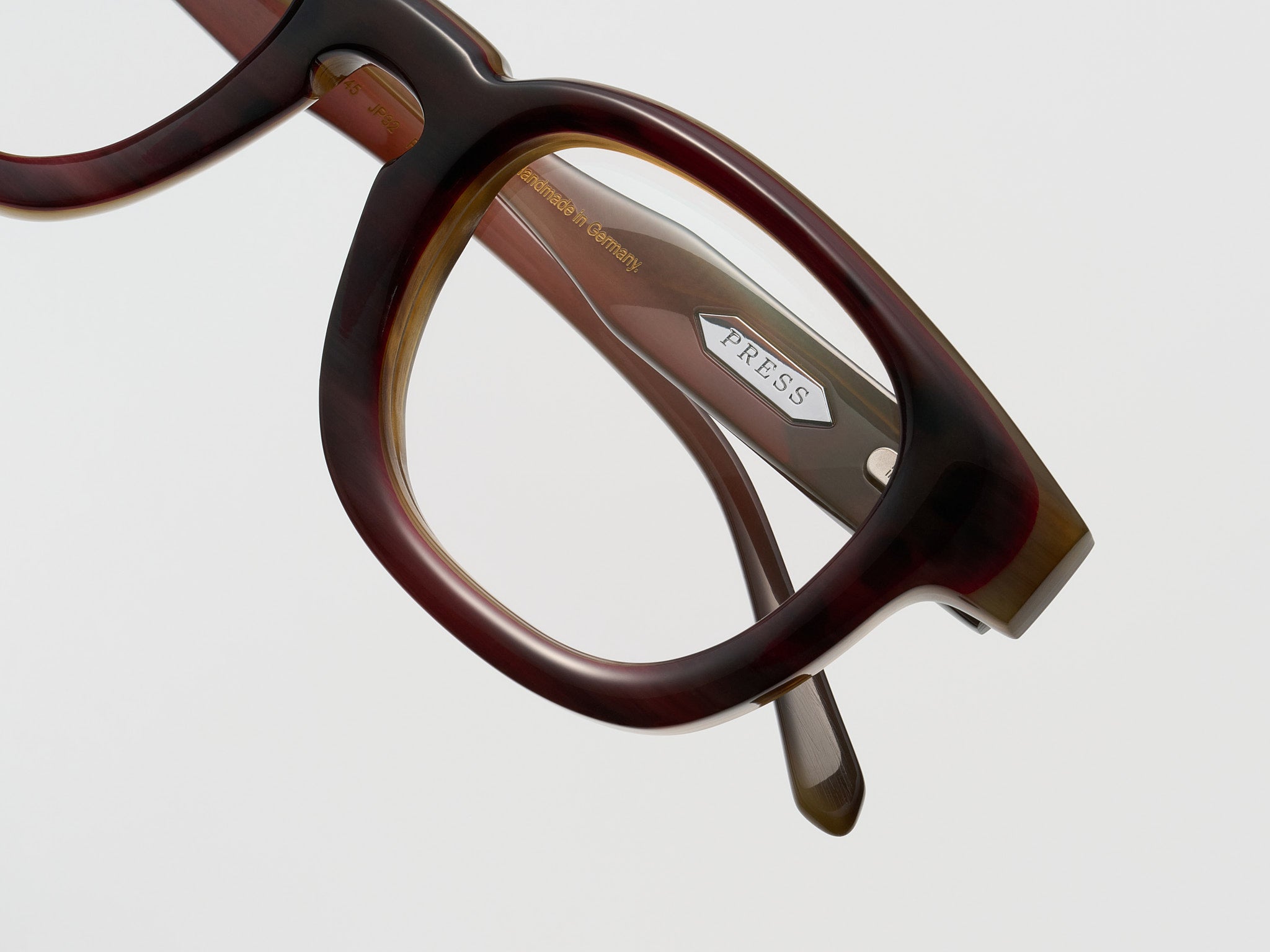 Soup Horn Burgundy Tortoise - JP032 #color_burgundy-tortoise-jp032