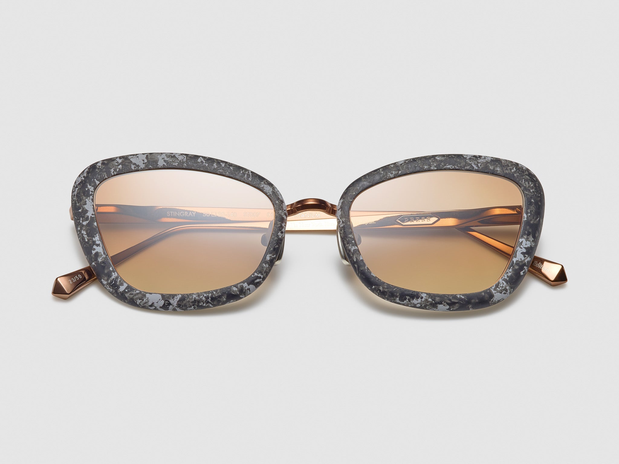 Stingray Marble Black Marble / Rose Gold - ST007 #color_black-marble-rose-gold-st007